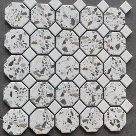 Gạch mosaic lục giác Terrazo MT-YH9063