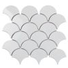 Gạch Mosaic vảy cá, trắng mờ MT-FS9501