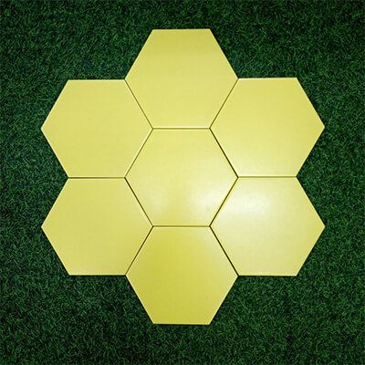 Gạch lục giác màu vàng trơn MT-GLG00029
