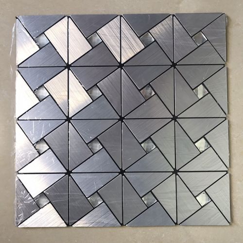 Gạch mosaic lục giác bạc tự dính MT-GM02101