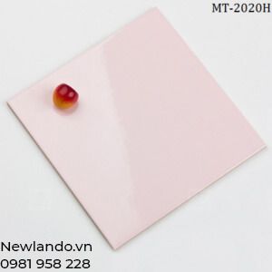 Gạch thẻ ốp tường nhập khẩu màu hồng KT 200X200mm MT-2020H