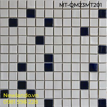 Gạch Mosaic thủy tinh hòa trộn 2 màu Kích thước vỉ 300x300 MT-QM23MT201