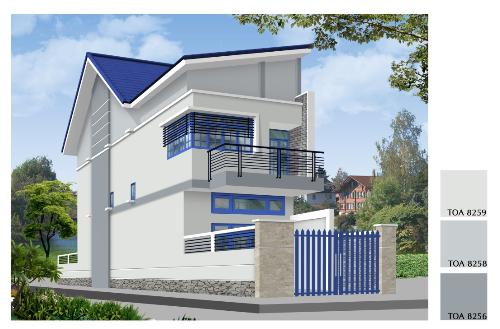 Phối màu sơn cho mặt tiền ngôi nhà chỉ với 3 cách | Vật liệu xây ...