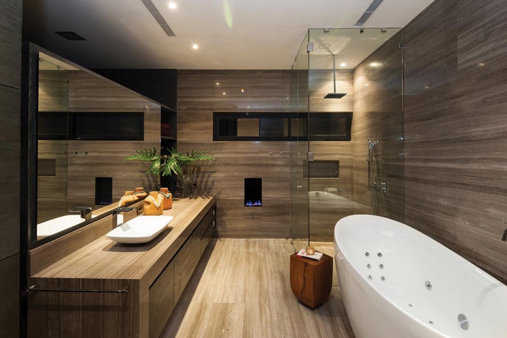 Arteco - Carrelage imitation bois pour la salle de bain