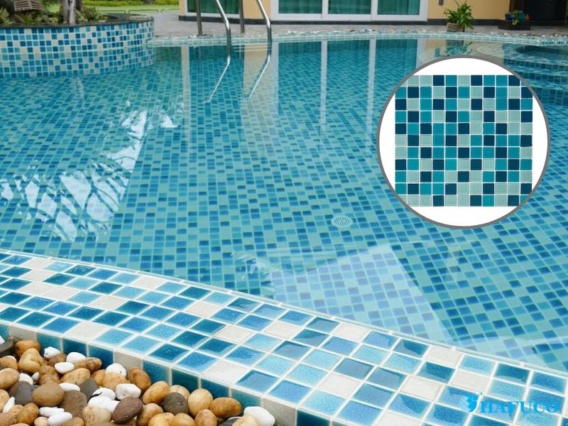 Ứng dụng gạch mosaic cho hồ bơi