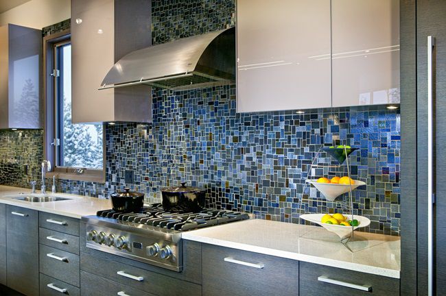 Ứng dụng gạch mosaic cho phòng bếp