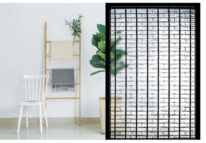 Ảnh công trình thực tế gạch kính lấy sáng nghệ thuật