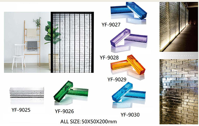 Ảnh công trình thực tế gạch kính lấy sáng nghệ thuật