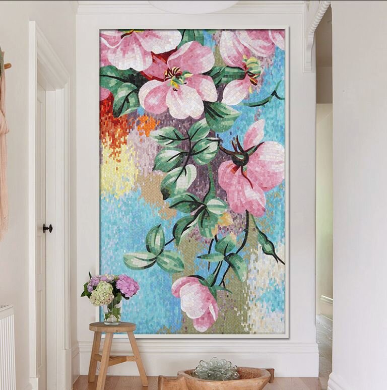 Ứng dụng gạch mosaic làm mặt bàn ghế