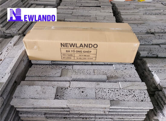 Đá ghép ong xám ốp tường trang trí MT-DG00001