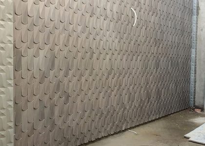 Gạch 3d được sử dụng nhiều trong các thiết kế trang trí phòng khách, showroom, nhà bếp, phòng ngủ, vách cầu thang