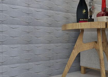 Gạch 3d được sử dụng nhiều trong các thiết kế trang trí phòng khách, showroom, nhà bếp, phòng ngủ, vách cầu thang