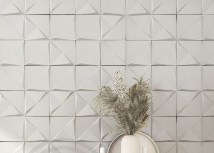 Gạch 3d được sử dụng nhiều trong các thiết kế trang trí phòng khách, showroom, nhà bếp, phòng ngủ, vách cầu thang