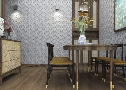 Gạch bê tông được sử dụng nhiều trong các thiết kế trang trí phòng khách, showroom, nhà bếp, phòng ngủ, vách cầu thang