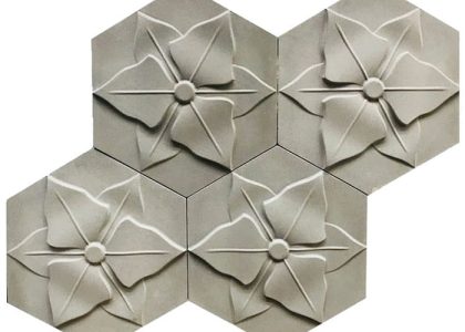 Họa tiết hoa văn của gạch bê tông 3D MTGBT-00048