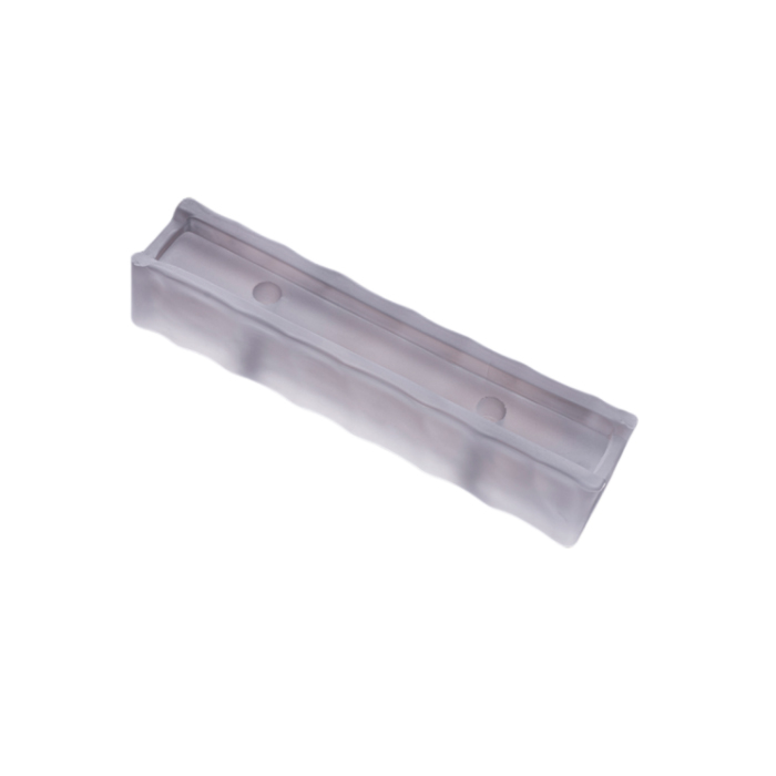 Gạch kính MTGK-00002 là sản phẩm cao cấp thuộc dòng gạch khối trong suốt, với thiết kế độc đáo dạng thanh chữ nhật dài, tích hợp họa tiết “xoáy sóng” đầy nghệ thuật bên trong lõi