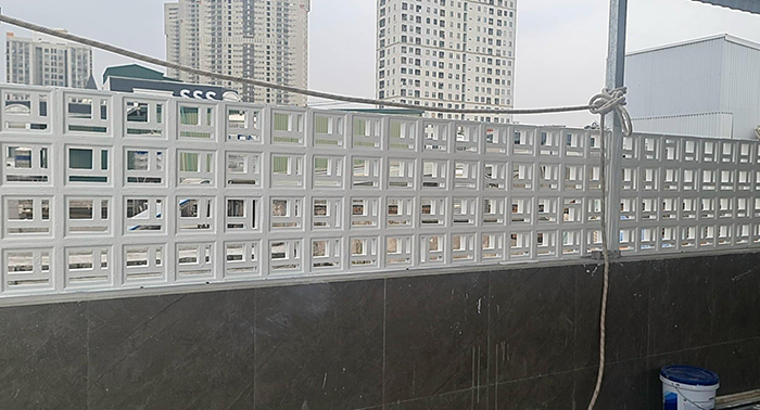 Hình ảnh công trình gạch thông gió xi măng mà Newlando đã thi công