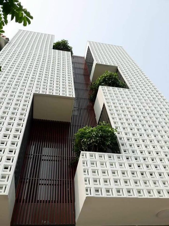Hình ảnh công trình gạch thông gió xi măng mà Newlando đã thi công
