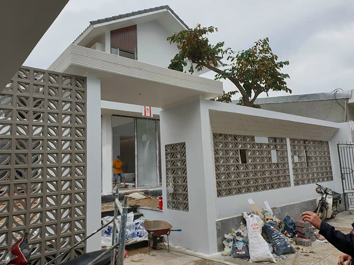 Hình ảnh công trình gạch thông gió xi măng mà Newlando đã thi công