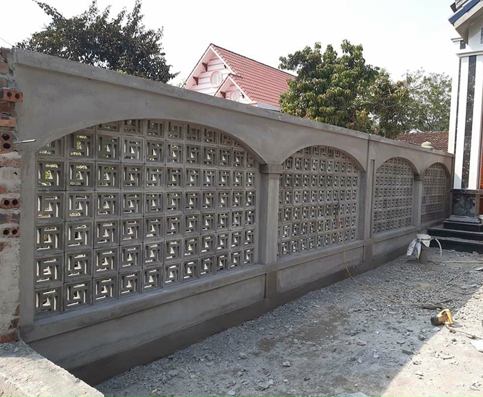 Hình ảnh công trình gạch thông gió xi măng mà Newlando đã thi công