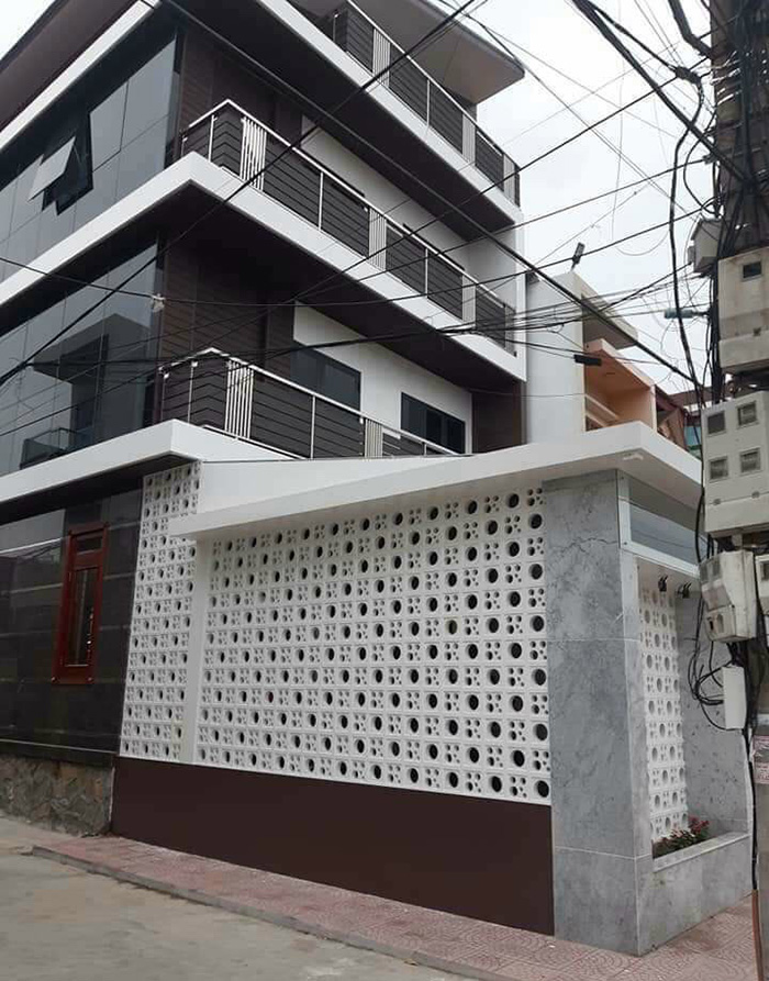 Hình ảnh công trình gạch thông gió xi măng mà Newlando đã thi công