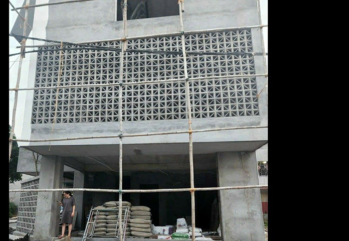 Hình ảnh công trình gạch thông gió xi măng mà Newlando đã thi công