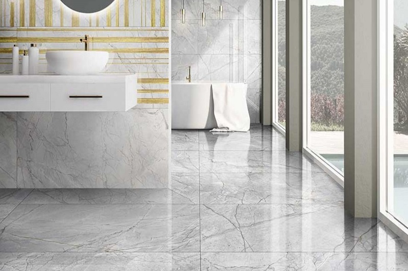 GẠCH LÁT NỀN VÂN ĐÁ KÍCH THƯỚC 80X80 PHÙ HỢP PHÒNG KHÁCH HIỆN ĐẠI