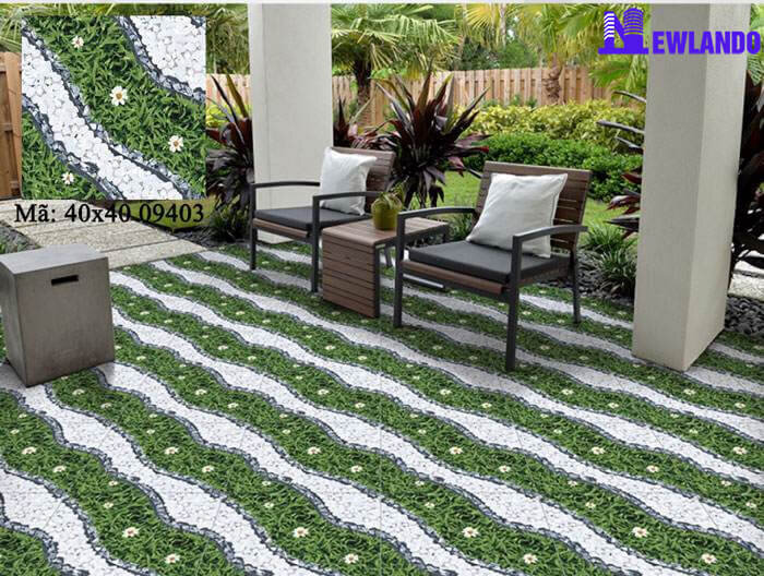 GẠch cỏ lát sân vườn 