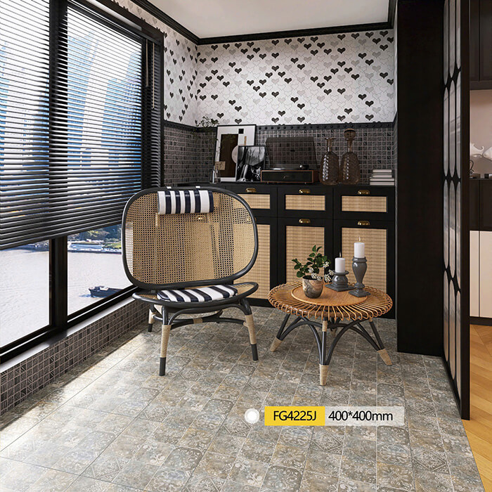 Ảnh công trình thực tế gạch bông 40x40cm