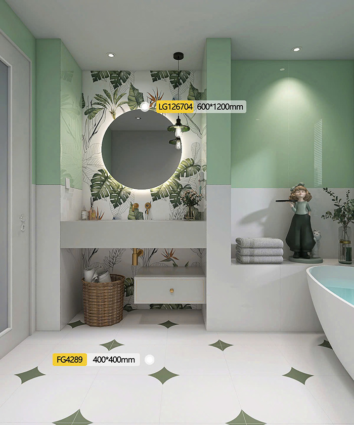 Ảnh công trình thực tế gạch bông 40x40cm