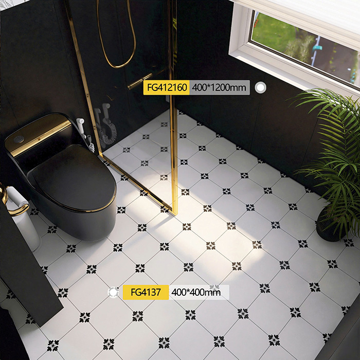 Ảnh công trình thực tế gạch bông 40x40cm