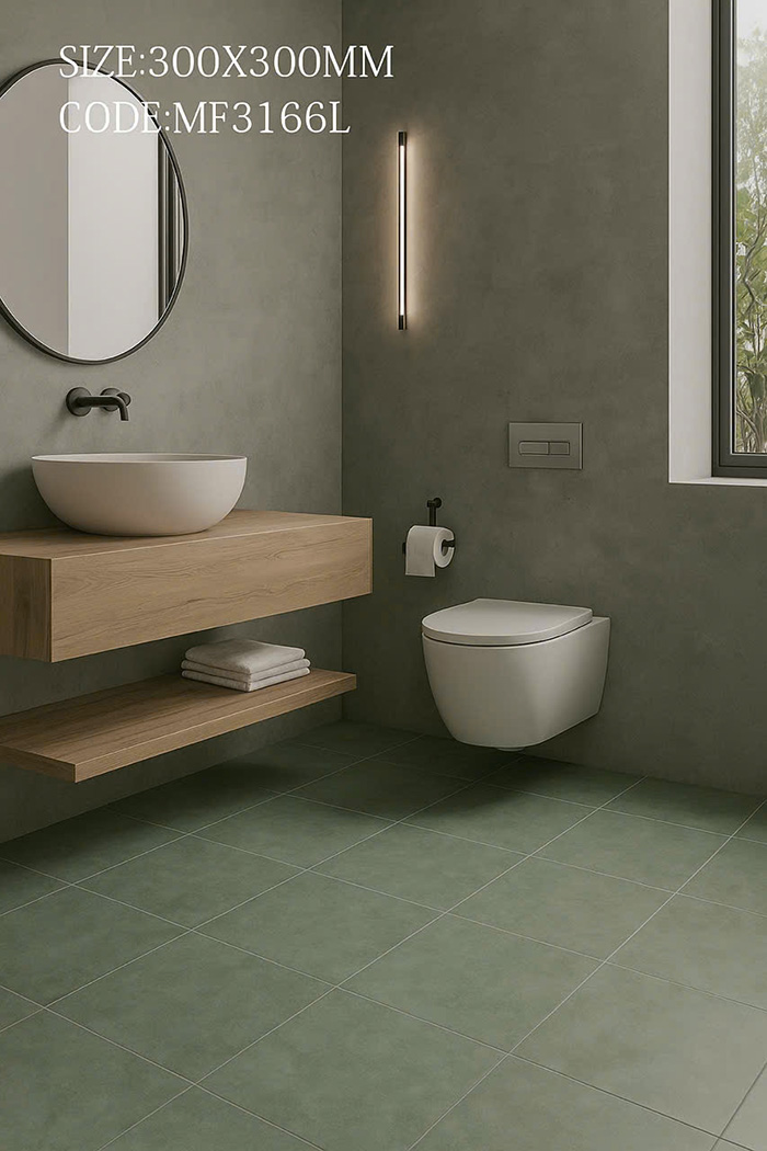Ảnh công trình thực tế gạch bông men 30x30cm