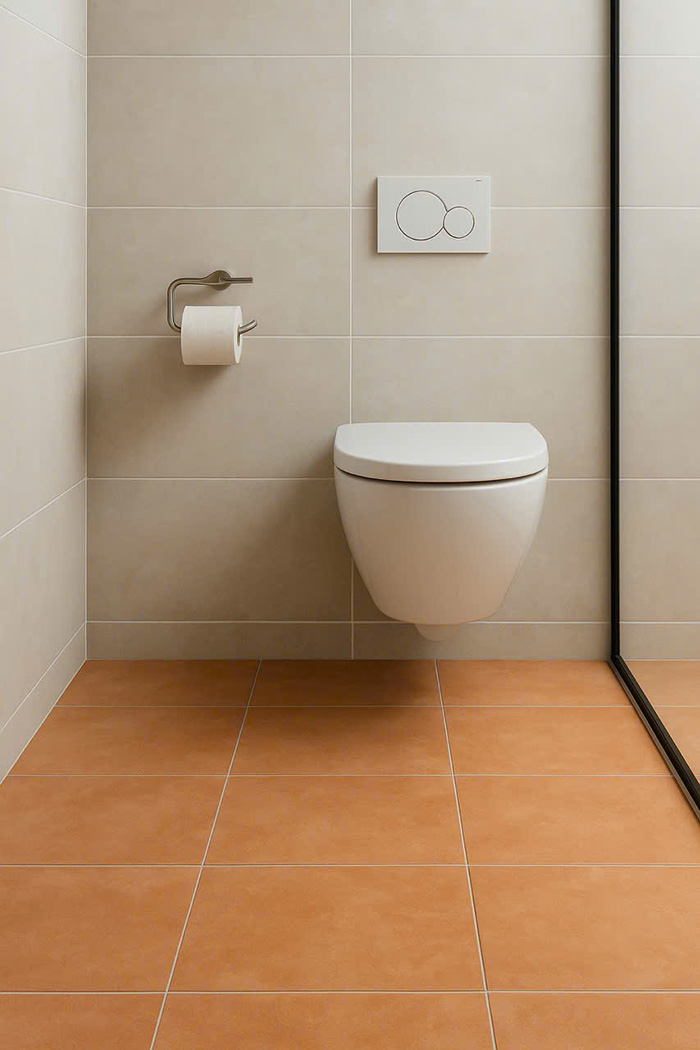 Ảnh công trình thực tế gạch bông men 30x30cm