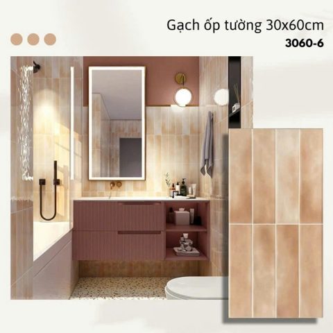 Công trình gạch trang trí định hình 30x60 mà Newlando đã thi công