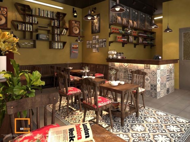 Gạch bông lát nền – “Chất riêng” tạo dấu ấn cho quán cafe