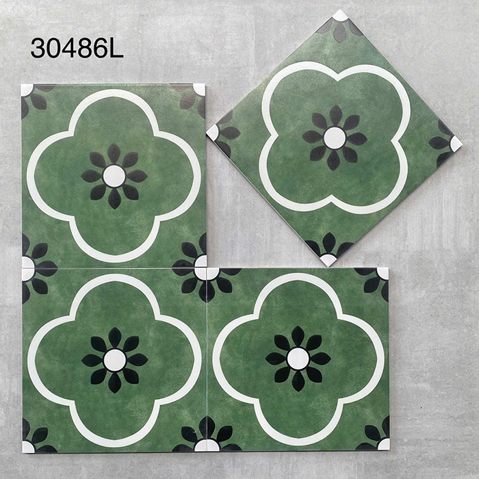 Gạch bông men 30x30 sở hữu thiết kế hoa văn đẹp mắt, màu sắc sống động và hiện đại, tạo điểm nhấn độc đáo cho không gian