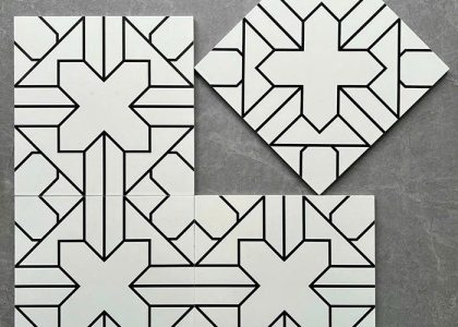 Gạch bông men 30x30 sở hữu thiết kế hoa văn đẹp mắt, màu sắc sống động và hiện đại, tạo điểm nhấn độc đáo cho không gian