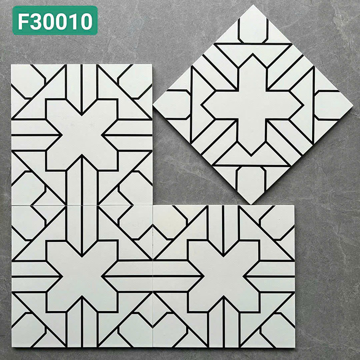 Gạch bông men 30x30 sở hữu thiết kế hoa văn đẹp mắt, màu sắc sống động và hiện đại, tạo điểm nhấn độc đáo cho không gian
