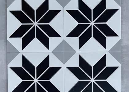 Gạch bông men 30x30 sở hữu thiết kế hoa văn đẹp mắt, màu sắc sống động và hiện đại, tạo điểm nhấn độc đáo cho không gian