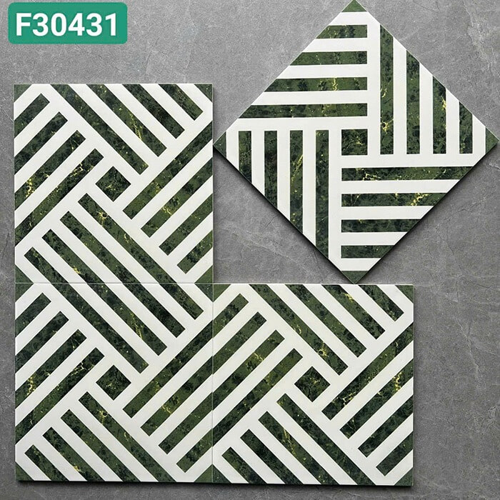 Gạch bông men 30x30 sở hữu thiết kế hoa văn đẹp mắt, màu sắc sống động và hiện đại, tạo điểm nhấn độc đáo cho không gian