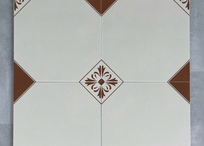 Gạch bông men 30x30 sở hữu thiết kế hoa văn đẹp mắt, màu sắc sống động và hiện đại, tạo điểm nhấn độc đáo cho không gian