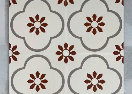 Gạch bông men 30x30 sở hữu thiết kế hoa văn đẹp mắt, màu sắc sống động và hiện đại, tạo điểm nhấn độc đáo cho không gian