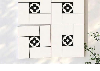 Gạch bông làm từ chất liệu Ceramic cao cấp, độ bền cao, có khả năng chống ăn mòn tốt