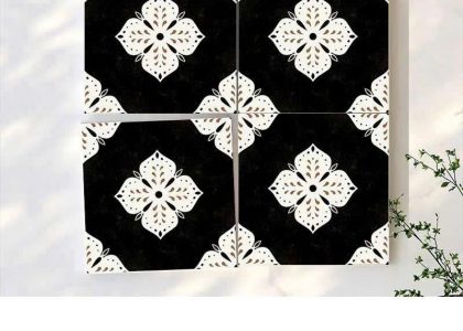 Gạch bông làm từ chất liệu Ceramic cao cấp, độ bền cao, có khả năng chống ăn mòn tốt