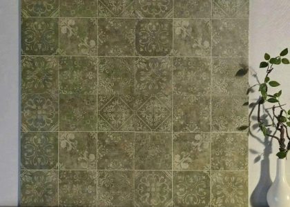 Gạch bông làm từ chất liệu Ceramic cao cấp, độ bền cao, có khả năng chống ăn mòn tốt