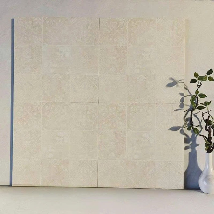 Gạch bông làm từ chất liệu Ceramic cao cấp, độ bền cao, có khả năng chống ăn mòn tốt