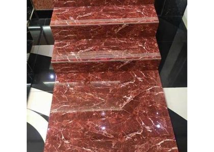 Gạch ốp lát bậc cầu thang có bề mặt bóng, có rãnh, kẻ chỉ, hạn chế trơn trượt tối ưu