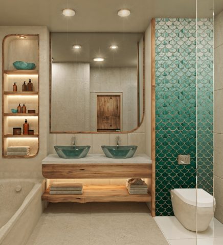 Gạch mosaic – Lựa chọn hoàn hảo cho bể bơi & phòng tắm
