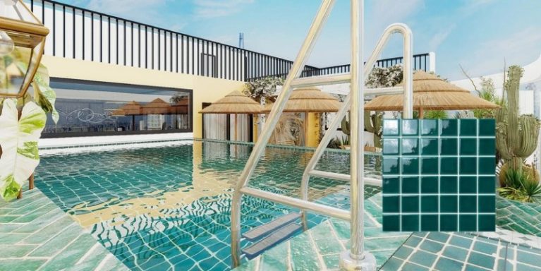 Gạch ốp lát bể bơi chống trơn – An toàn từng bước chân