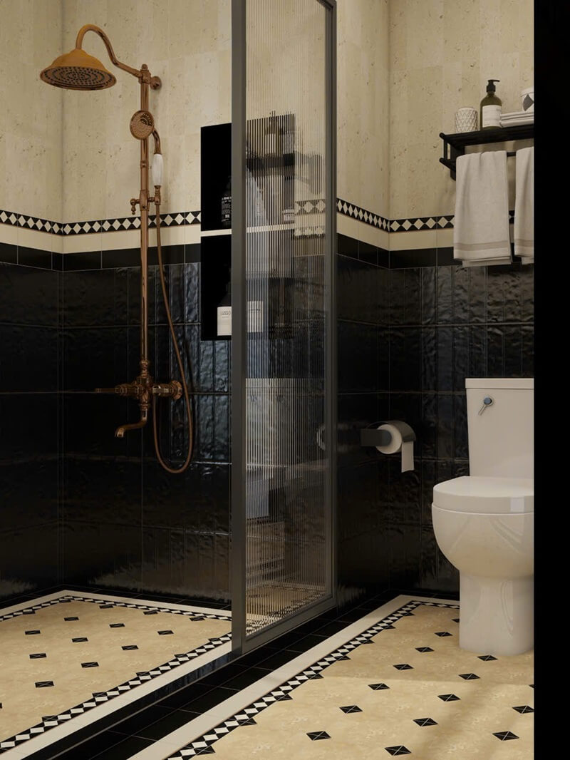 Gạch ốp tường trang trí định hình Kt 400x800mm MT-MF48Y05F